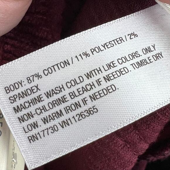 NWT Universal Thread Cherry Red High Rise Ankle Bootcut Corduroy Pants Size 6 - Picture 5 of 7